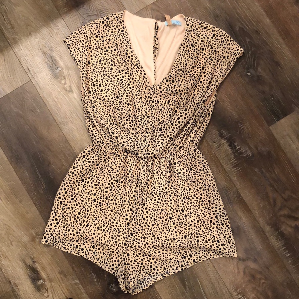 Cheetah/Spotted Romper